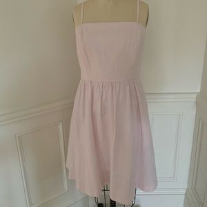 Vineyard Vines seersucker pale pink checkered dress. New with tags! Size 8